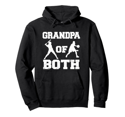 Grandpa Both Funny Baseball Hoodie - Casual Everyday Wear Unisex - T-Shirt, Sweatshirt, Hoodie