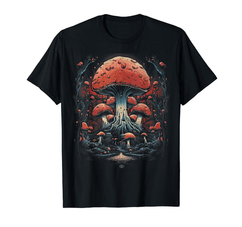Grunge Mushroom Goth Fungi T-Shirt - Streetwear Style Men Women - T-Shirt, Sweatshirt, Hoodie