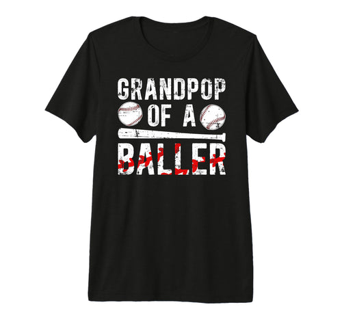 Mens Grandpop Baller Baseball T-Shirt - Casual Everyday Wear Men Women - T-Shirt, Sweatshirt, Hoodie