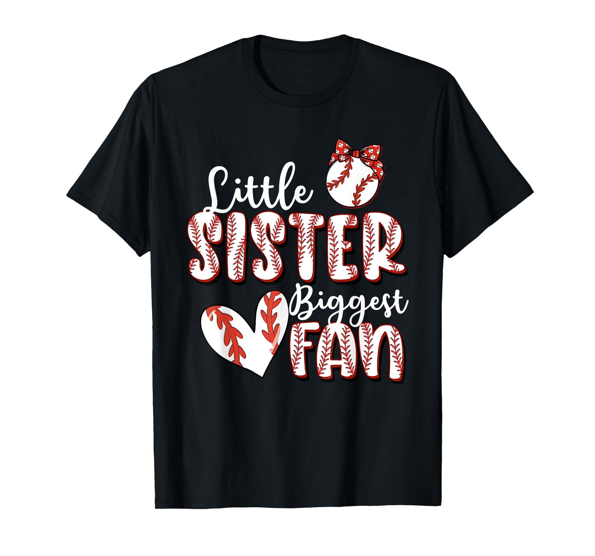 Baseball Sister Biggest Fan Sport T-Shirt - Trendy Graphic Men Women - T-Shirt, Sweatshirt, Hoodie