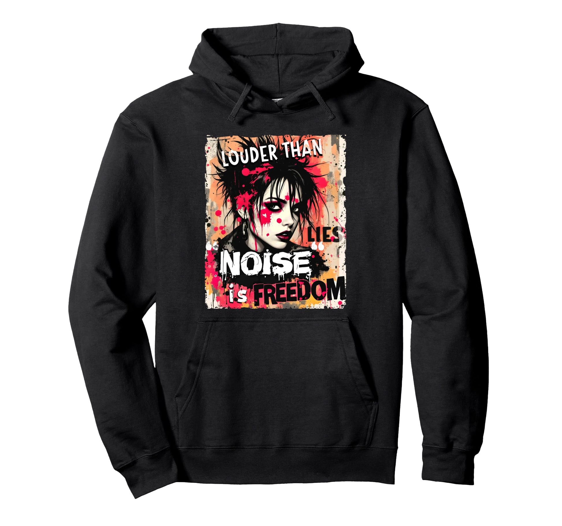 Punk Graffiti Grunge Street Art 90S Hoodie - Unique Graphic for Adults - T-Shirt, Sweatshirt, Hoodie