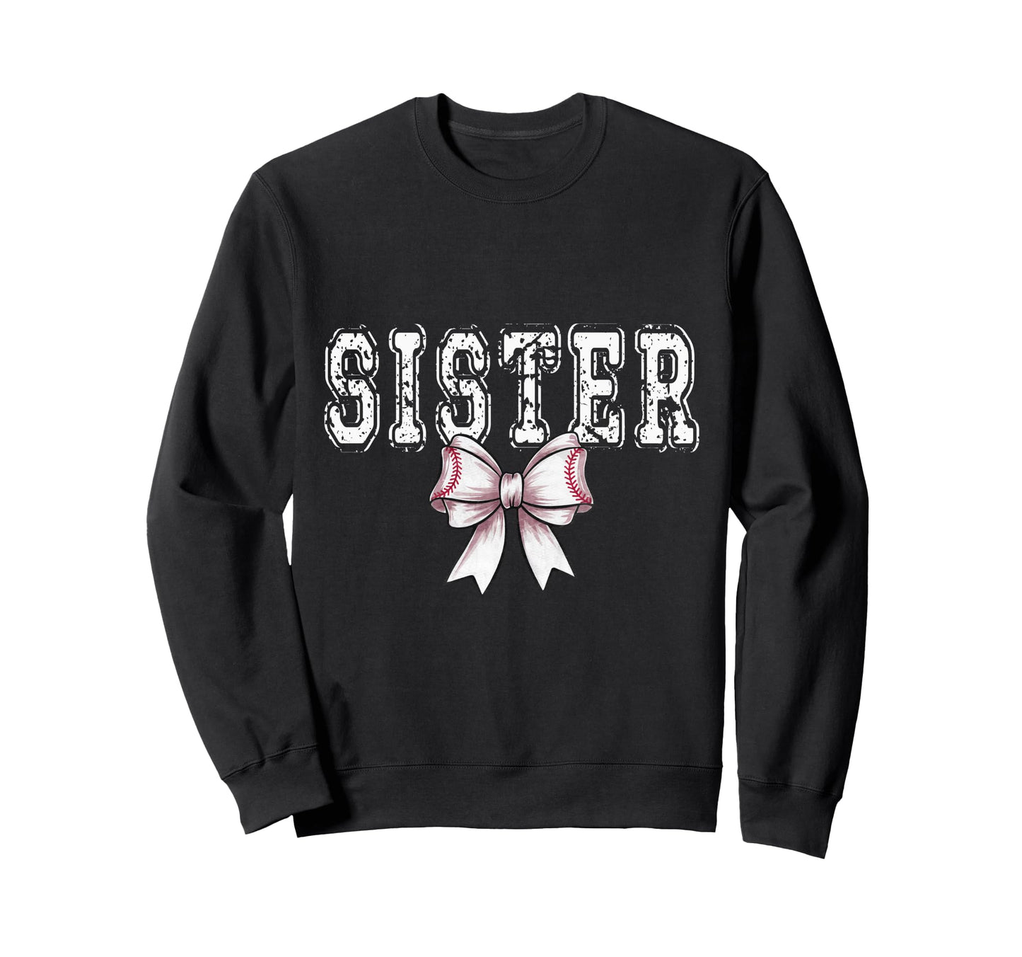 Coquette Baseball Sister Spirit Sweatshirt - Unique Graphic Unisex - T-Shirt, Sweatshirt, Hoodie