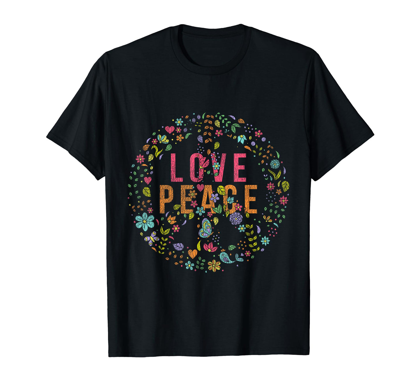 Hippie Peace Sign Gift T-Shirt - Casual Everyday Wear Unisex - T-Shirt, Sweatshirt, Hoodie