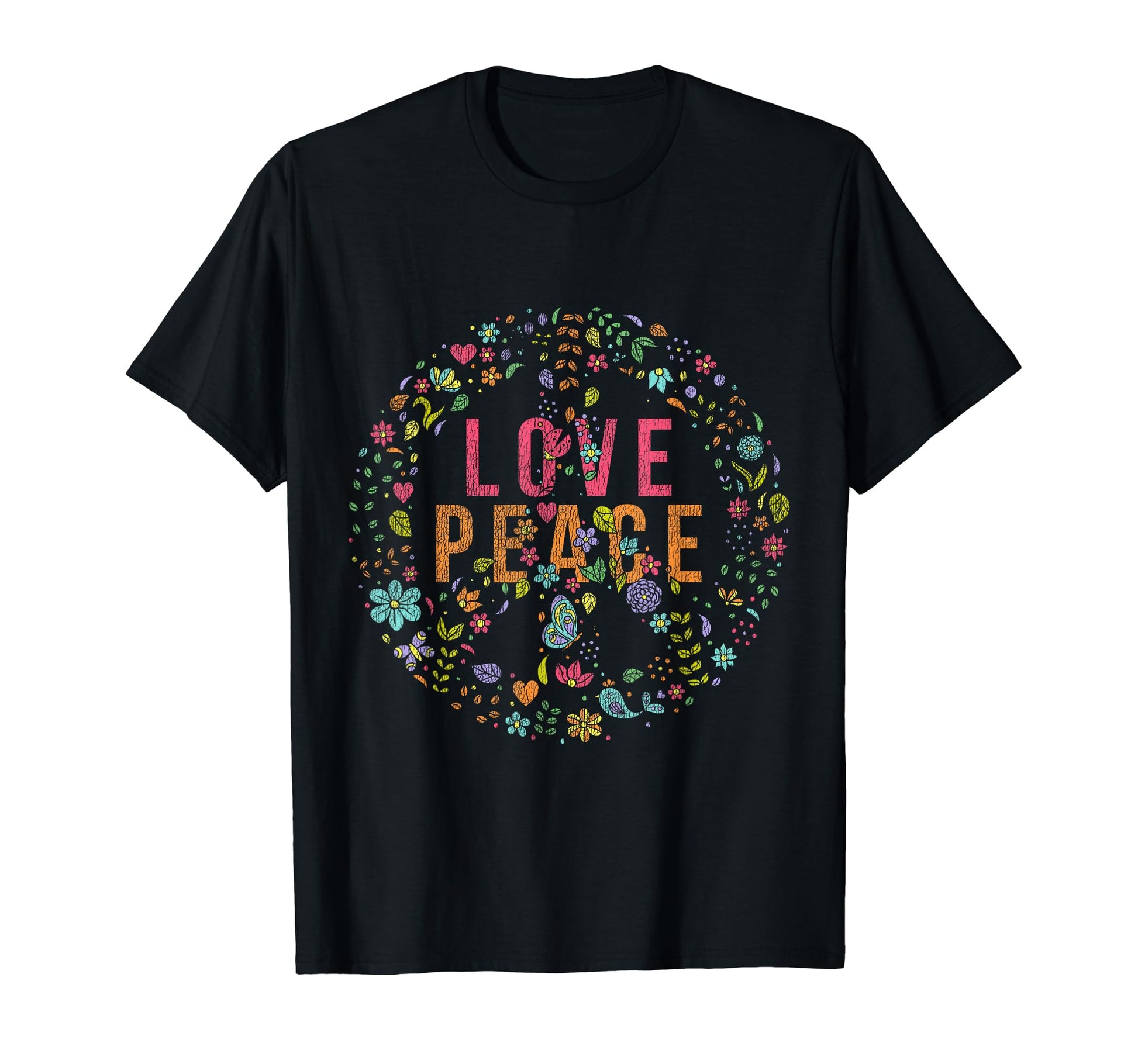 Hippie Peace Sign Gift T-Shirt - Casual Everyday Wear Unisex - T-Shirt, Sweatshirt, Hoodie
