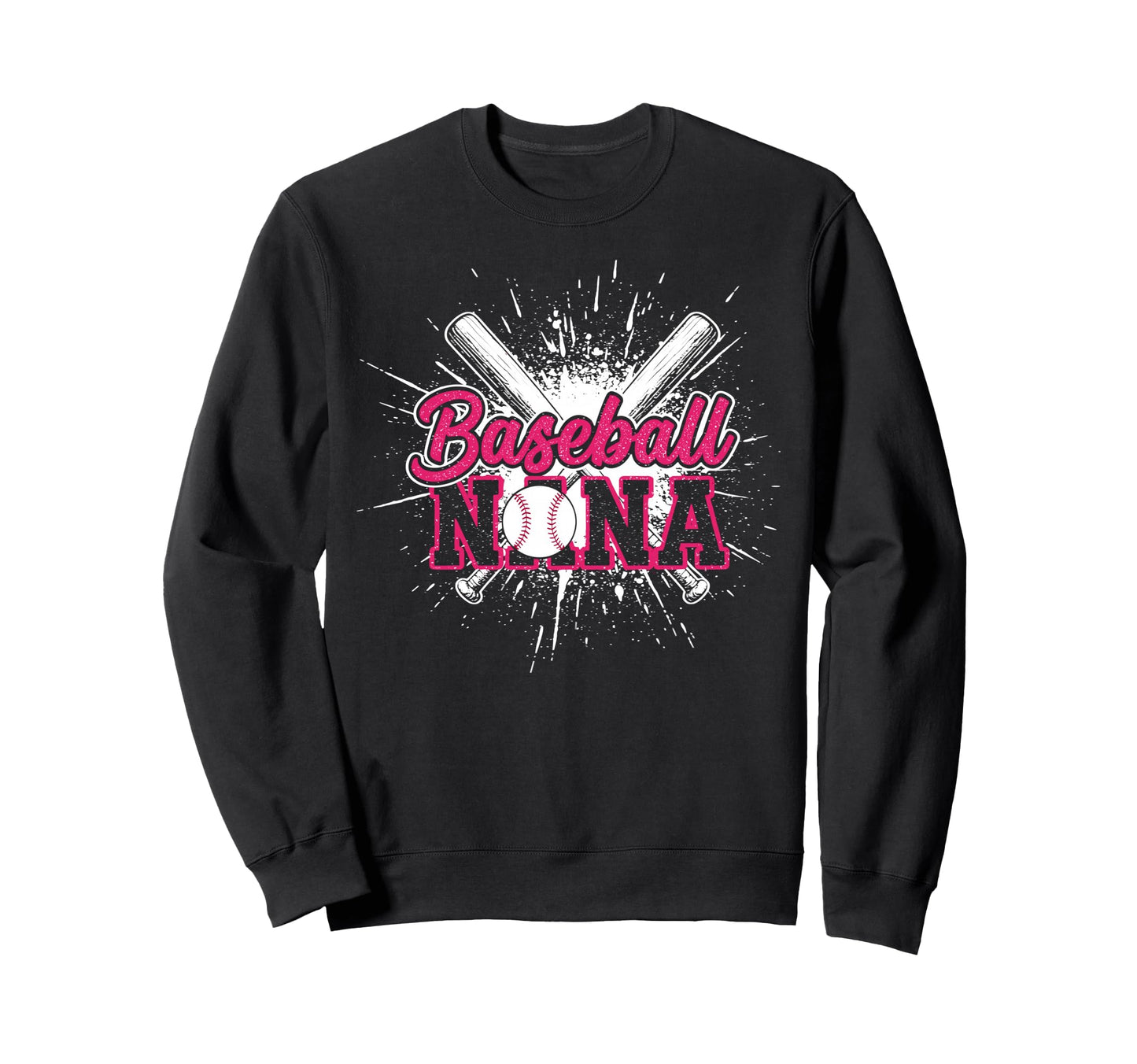 Baseball Nana Grandma Sweatshirt - Trendy Graphic Unisex - T-Shirt, Sweatshirt, Hoodie
