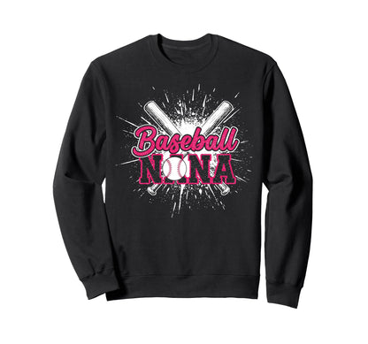 Baseball Nana Grandma Sweatshirt - Trendy Graphic Unisex - T-Shirt, Sweatshirt, Hoodie
