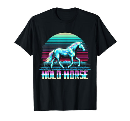 Horse Vaporwave Aesthetics T-Shirt - Casual Everyday Wear Unisex - T-Shirt, Sweatshirt, Hoodie