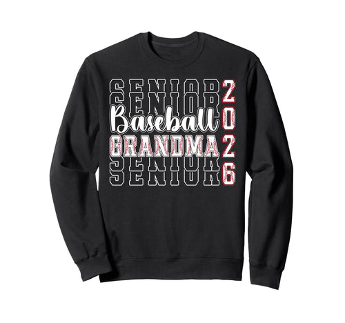 Baseball Senior Grandma Senior Sweatshirt - Fun Novelty Design for Adults - T-Shirt, Sweatshirt, Hoodie