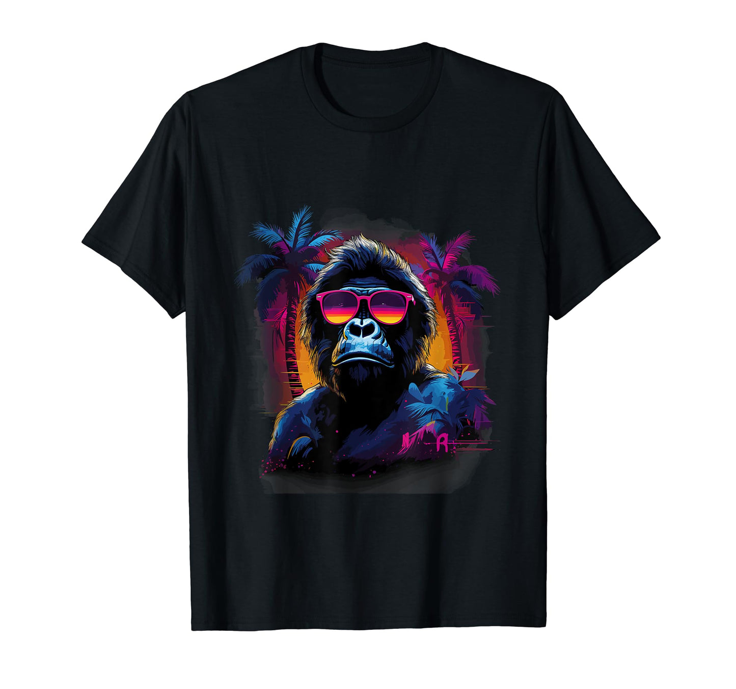 Funny Gorilla Vaporwave Aesthetic Animal T-Shirt - Streetwear Style Unisex - T-Shirt, Sweatshirt, Hoodie