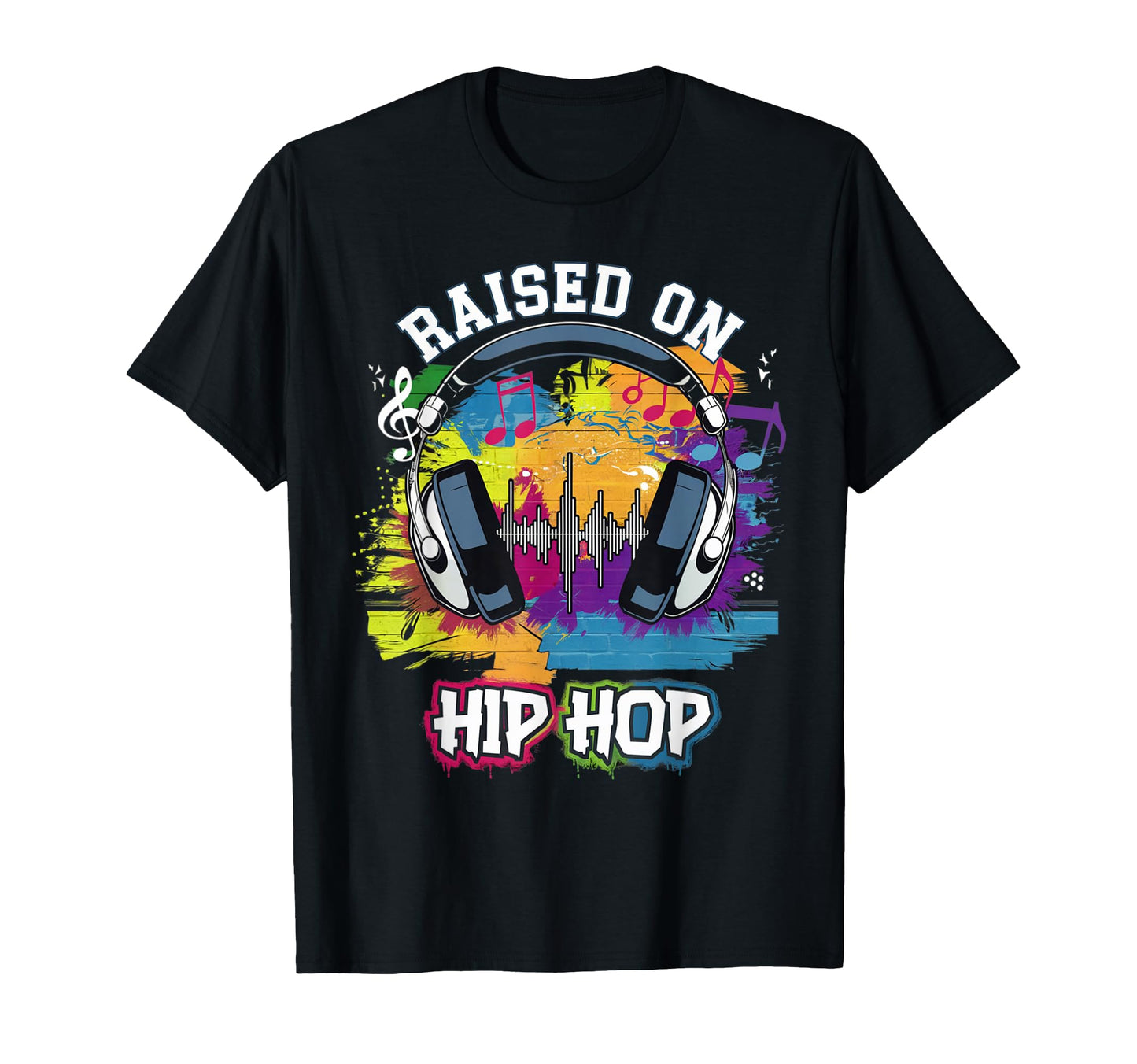Raised Hip Hop Urban Dj Graffiti T-Shirt - Aesthetic Graphic for Adults - T-Shirt, Sweatshirt, Hoodie