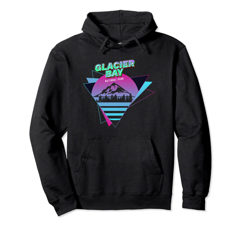 Vaporwave Glacier Bay National Park Hoodie - Custom Art Print for Adults - T-Shirt, Sweatshirt, Hoodie