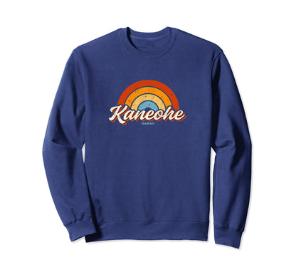 Kaneohe Hawaii Hi Rainbow 70S Sweatshirt - Unique Graphic for Adults - T-Shirt, Sweatshirt, Hoodie