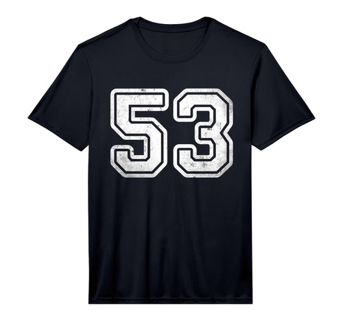 Sports Team Number 53 Performance T-Shirt - Aesthetic Graphic for Adults - T-Shirt, Sweatshirt, Hoodie