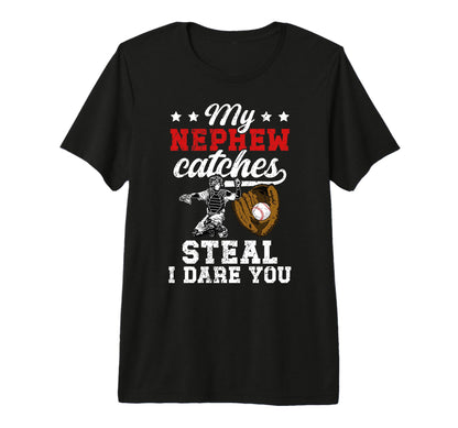 Funny Baseball Catcher Aunt Baseball T-Shirt - Graphic Print for Adults - T-Shirt, Sweatshirt, Hoodie