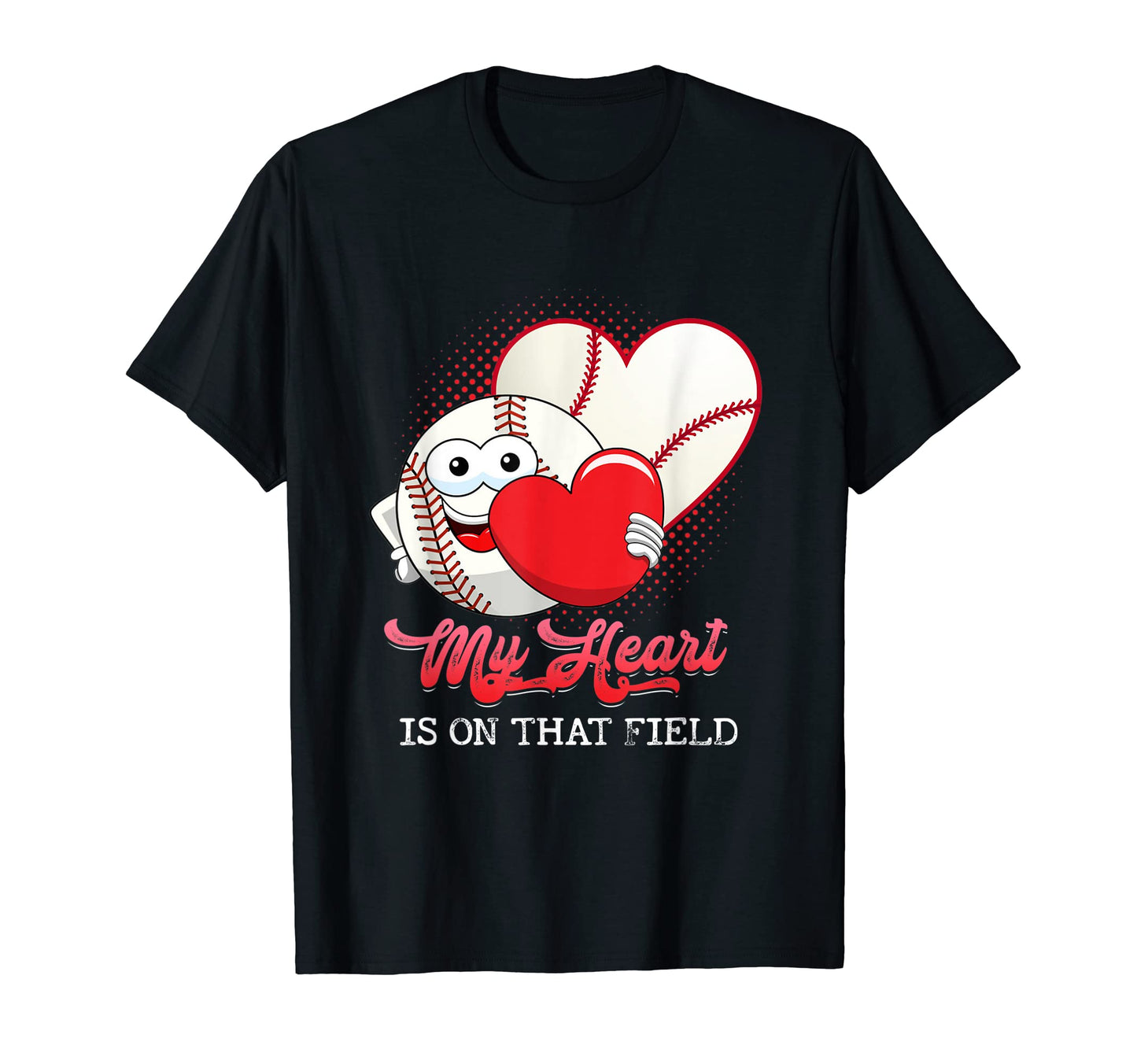 My Heart Is That Field Baseball T-Shirt - Minimalist Print Unisex - T-Shirt, Sweatshirt, Hoodie