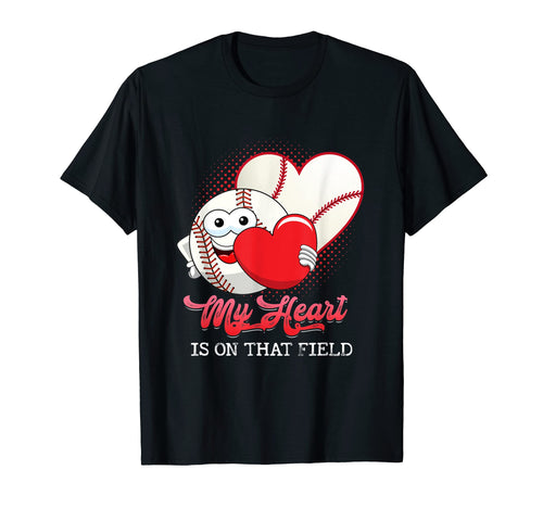 My Heart Is That Field Baseball T-Shirt - Minimalist Print Unisex - T-Shirt, Sweatshirt, Hoodie
