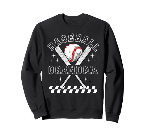 Baseball Grandma Baseball Sweatshirt - Casual Everyday Wear for Adults - T-Shirt, Sweatshirt, Hoodie