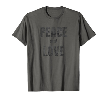 T Shirts Peace And Love T-Shirt - Novelty Apparel for Adults - T-Shirt, Sweatshirt, Hoodie