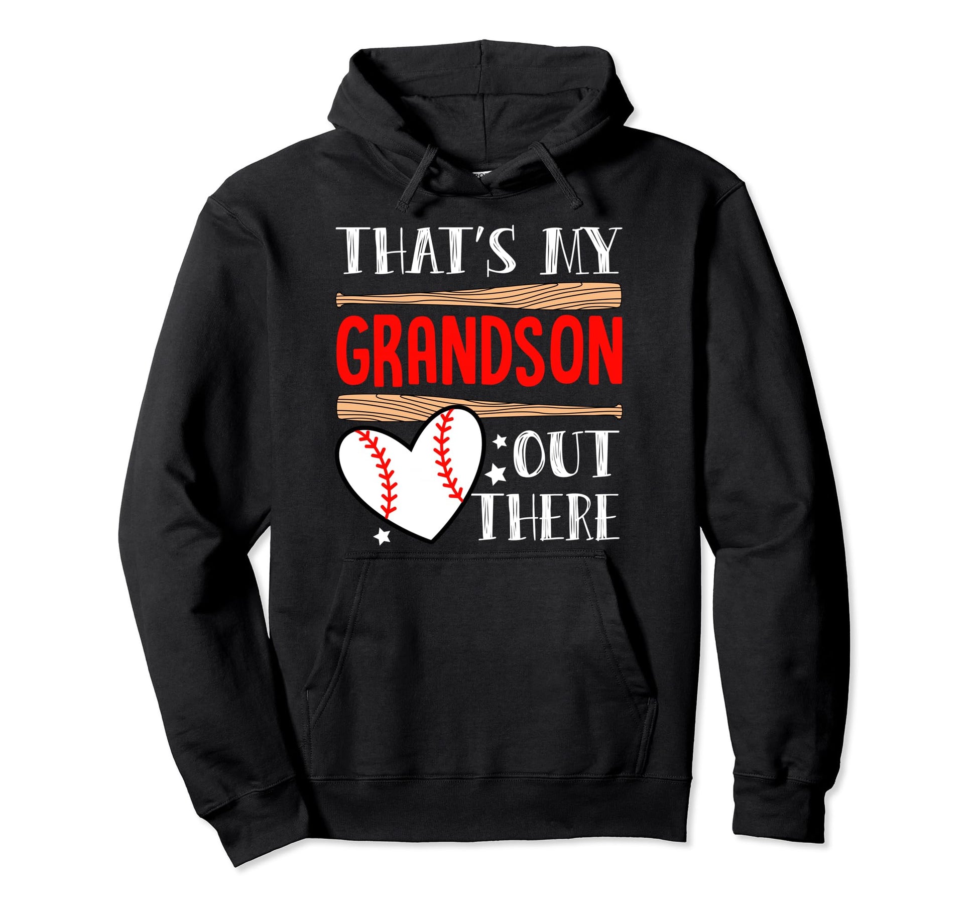 Thats My Grandson Out There Funny Hoodie - Graphic Print for Adults - T-Shirt, Sweatshirt, Hoodie