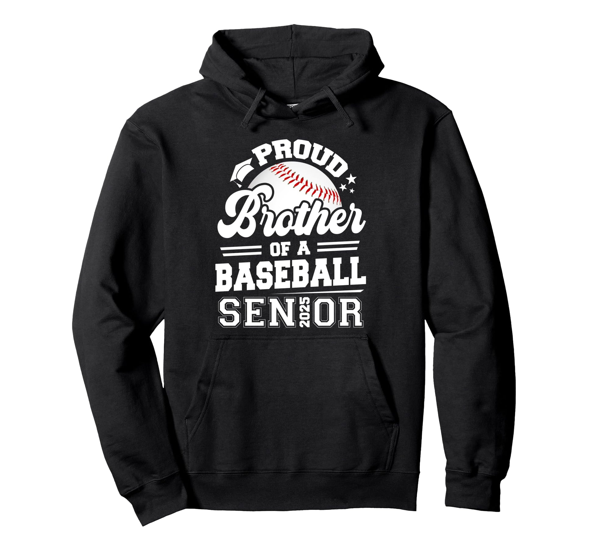 Proud Brother Baseball Senior 2025 Hoodie - Fun Novelty Design Unisex - T-Shirt, Sweatshirt, Hoodie