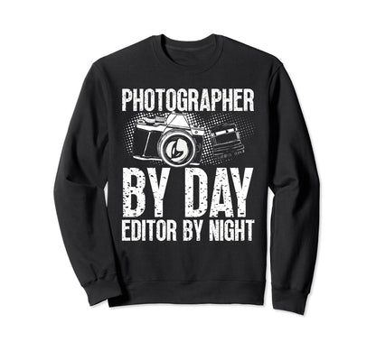 Photo Camera Photographer Flash Sweatshirt - Casual Everyday Wear Unisex - T-Shirt, Sweatshirt, Hoodie