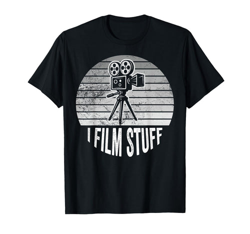 I Film Stuff Movie Camera T-Shirt - Graphic Print for Adults - T-Shirt, Sweatshirt, Hoodie