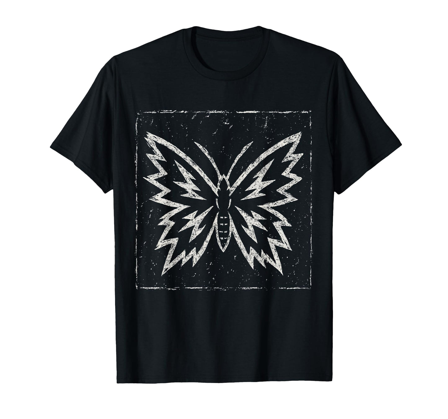 Punk Butterfly Analog Goth Emo Alt T-Shirt - Custom Art Print for Adults - T-Shirt, Sweatshirt, Hoodie
