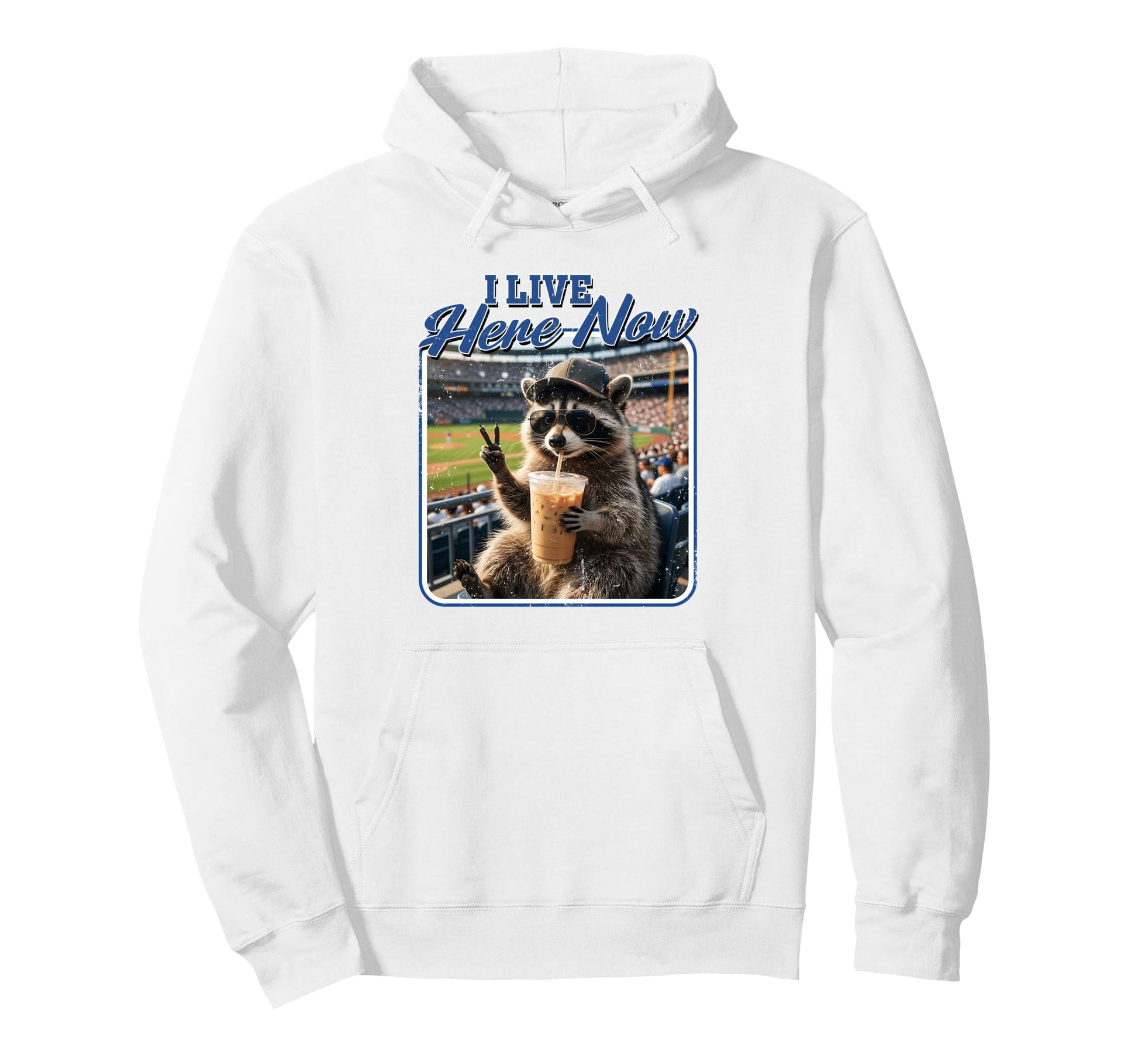 Softball Baseball Lovers Racoon Hoodie - Casual Everyday Wear Unisex - T-Shirt, Sweatshirt, Hoodie