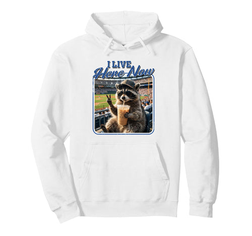Softball Baseball Lovers Racoon Hoodie - Casual Everyday Wear Unisex - T-Shirt, Sweatshirt, Hoodie