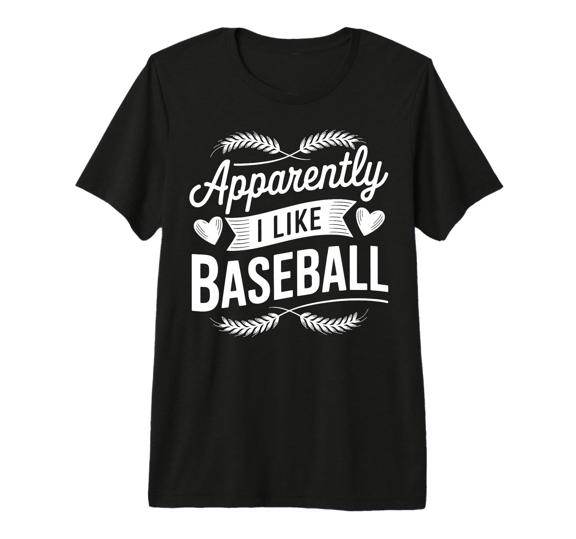 Apparently I Like Baseball Tri Blend T-Shirt - Novelty Apparel for Adults - T-Shirt, Sweatshirt, Hoodie
