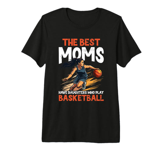 Game Day Basketball Mom Tri Blend T-Shirt - Unique Graphic Men Women - T-Shirt, Sweatshirt, Hoodie