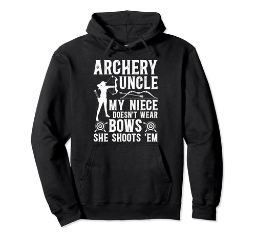 Archery Uncle Funny Uncle Archer Uncle Hoodie - Aesthetic Graphic Men Women - T-Shirt, Sweatshirt, Hoodie