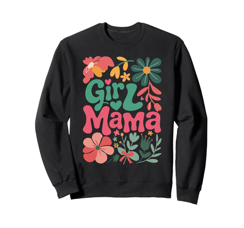 Mama Floral Mothers Day Boho Flower Sweatshirt - Unique Graphic for Adults - T-Shirt, Sweatshirt, Hoodie