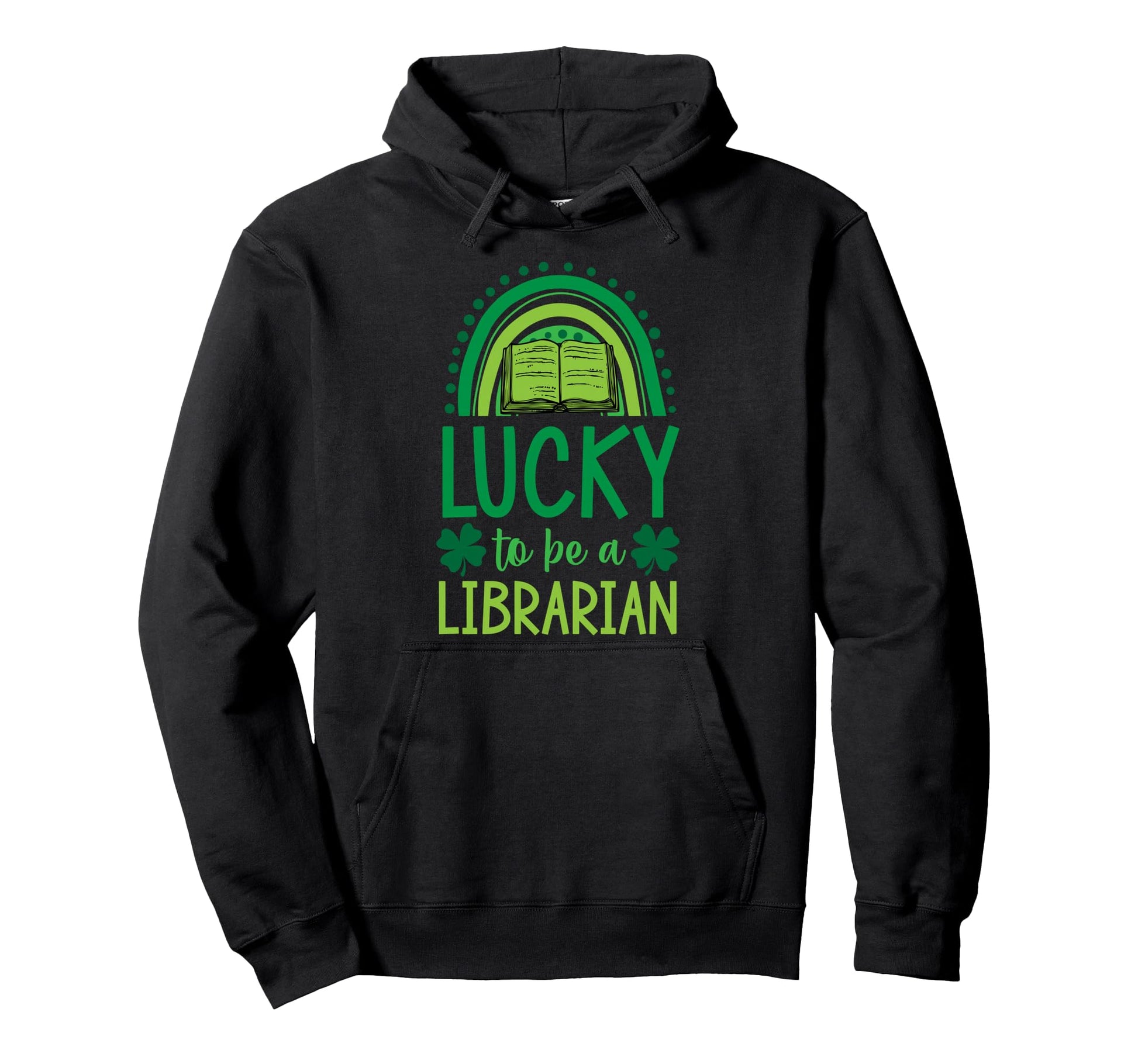 Lucky To Be Librarian Boho Rainbow St Hoodie - Custom Art Print Men Women - T-Shirt, Sweatshirt, Hoodie