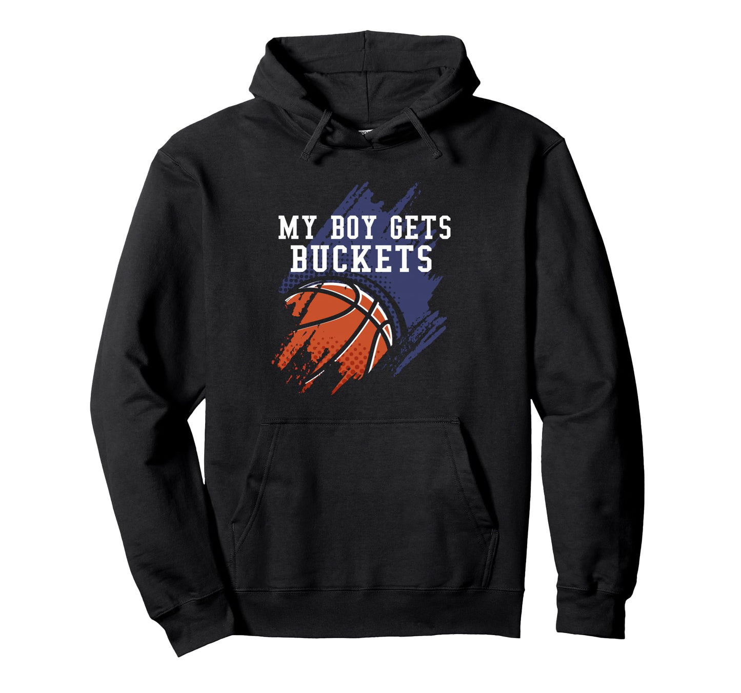 Basketball Moms Dad Team Support Hoodie - Fun Novelty Design Men Women - T-Shirt, Sweatshirt, Hoodie