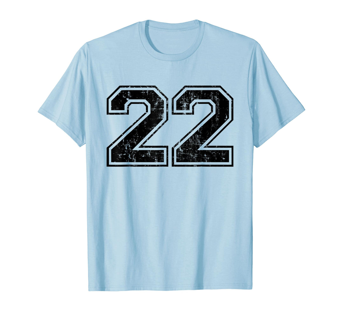 Number 22 Varsity Distressed Sport T-Shirt - Streetwear Style for Adults - T-Shirt, Sweatshirt, Hoodie