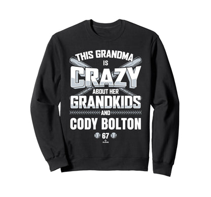 Grandma Crazy Cody Bolton Seattle Sweatshirt - Graphic Print for Adults - T-Shirt, Sweatshirt, Hoodie