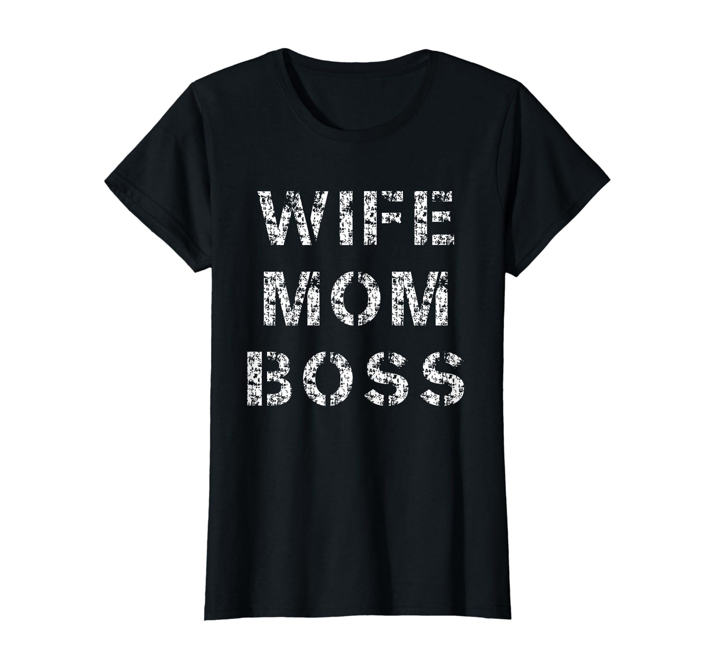 Distressed Wife Mom Boss 90S Grunge T-Shirt - Trendy Graphic Men Women - T-Shirt, Sweatshirt, Hoodie