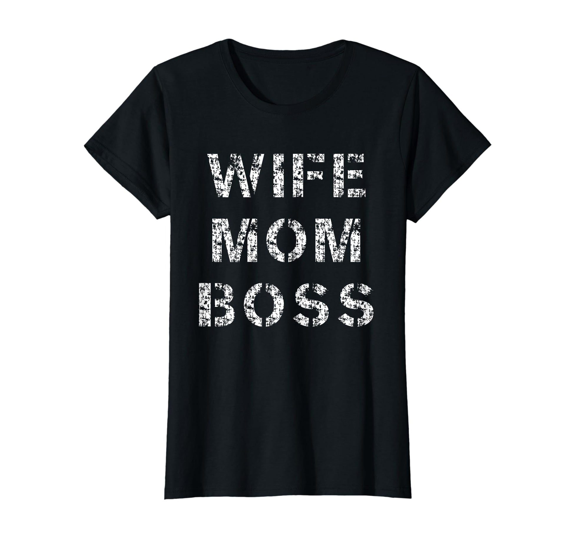 Distressed Wife Mom Boss 90S Grunge T-Shirt - Trendy Graphic Men Women - T-Shirt, Sweatshirt, Hoodie