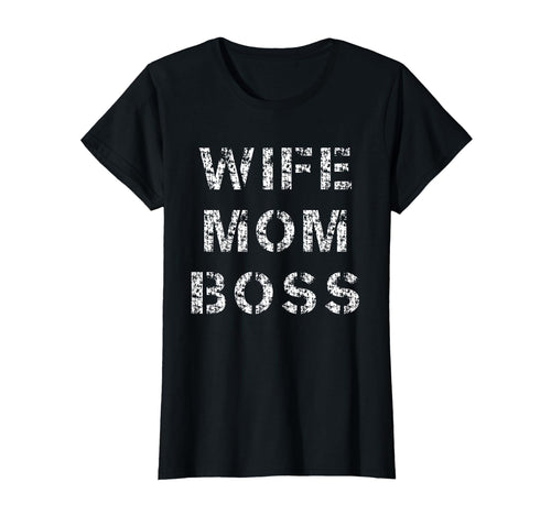 Distressed Wife Mom Boss 90S Grunge T-Shirt - Trendy Graphic Men Women - T-Shirt, Sweatshirt, Hoodie