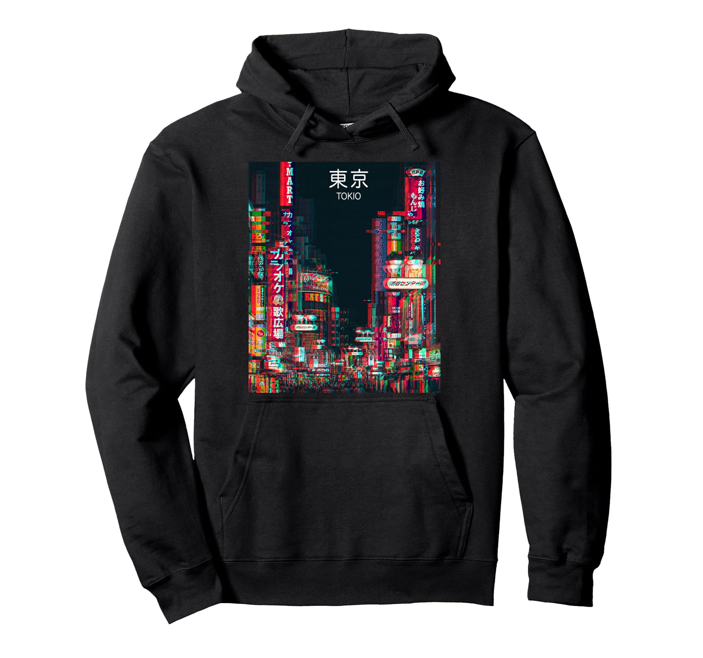Tokyo Kanto Honshu Glitch Aesthetic Hoodie - Streetwear Style Men Women - T-Shirt, Sweatshirt, Hoodie