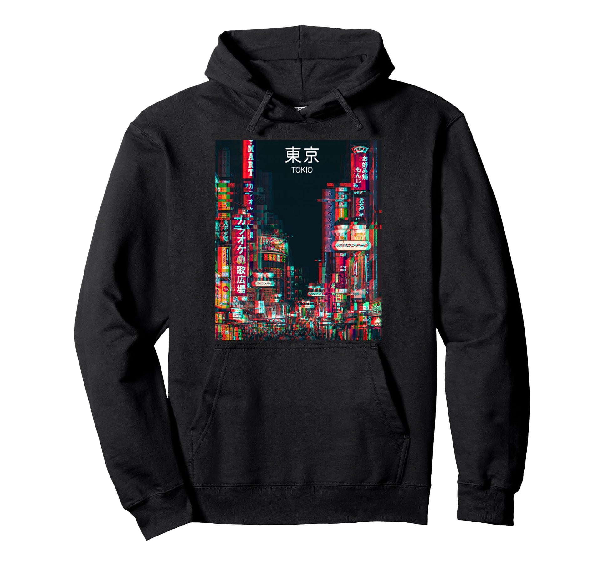 Tokyo Kanto Honshu Glitch Aesthetic Hoodie - Streetwear Style Men Women - T-Shirt, Sweatshirt, Hoodie