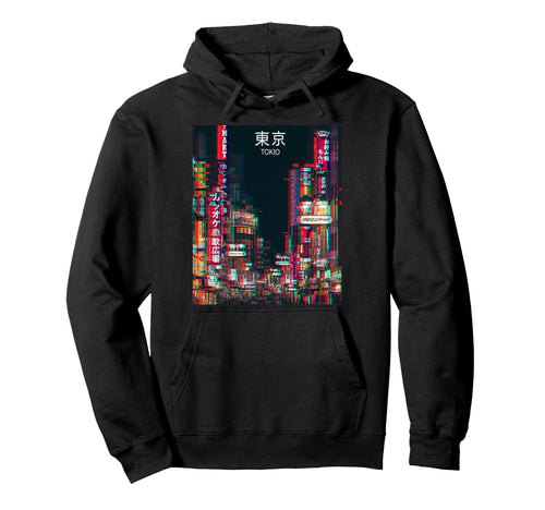Tokyo Kanto Honshu Glitch Aesthetic Hoodie - Streetwear Style Men Women - T-Shirt, Sweatshirt, Hoodie