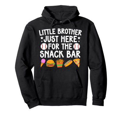 Little Brother Baseball Brother Hoodie - Fun Novelty Design Unisex - T-Shirt, Sweatshirt, Hoodie