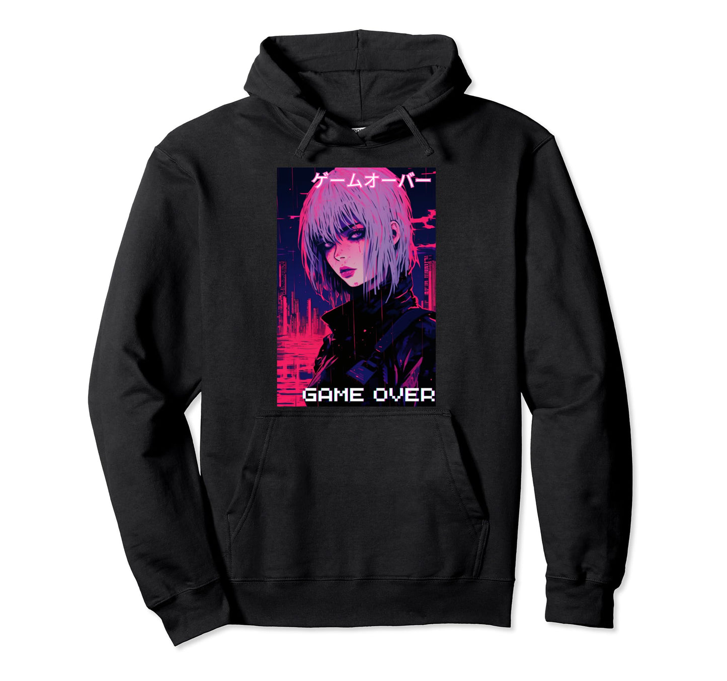 Japanese Vaporwave Sad Anime Indie Hoodie - Novelty Apparel Unisex - T-Shirt, Sweatshirt, Hoodie