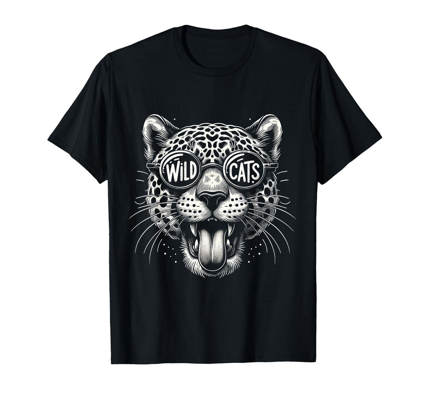 Wildcats School Sports Fan Team T-Shirt - Custom Art Print for Adults - T-Shirt, Sweatshirt, Hoodie