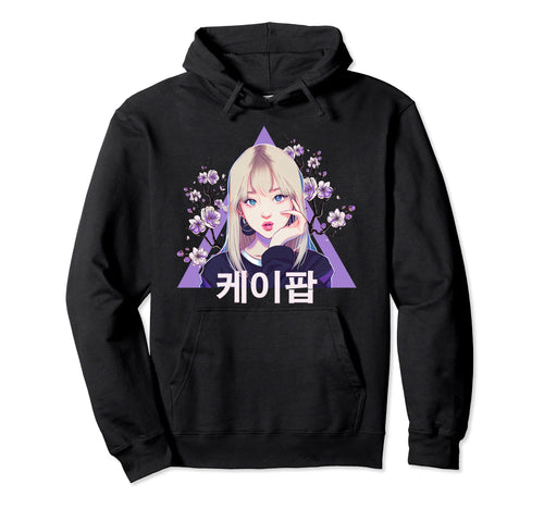 Kpop Fan South Korean Pop Vaporwave Hoodie - Unique Graphic for Adults - T-Shirt, Sweatshirt, Hoodie