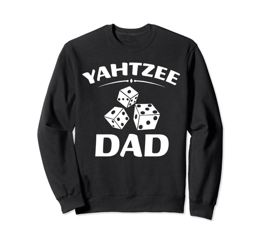 Yahtzee Dad Game Night Dice Game Sweatshirt - Minimalist Print for Adults - T-Shirt, Sweatshirt, Hoodie