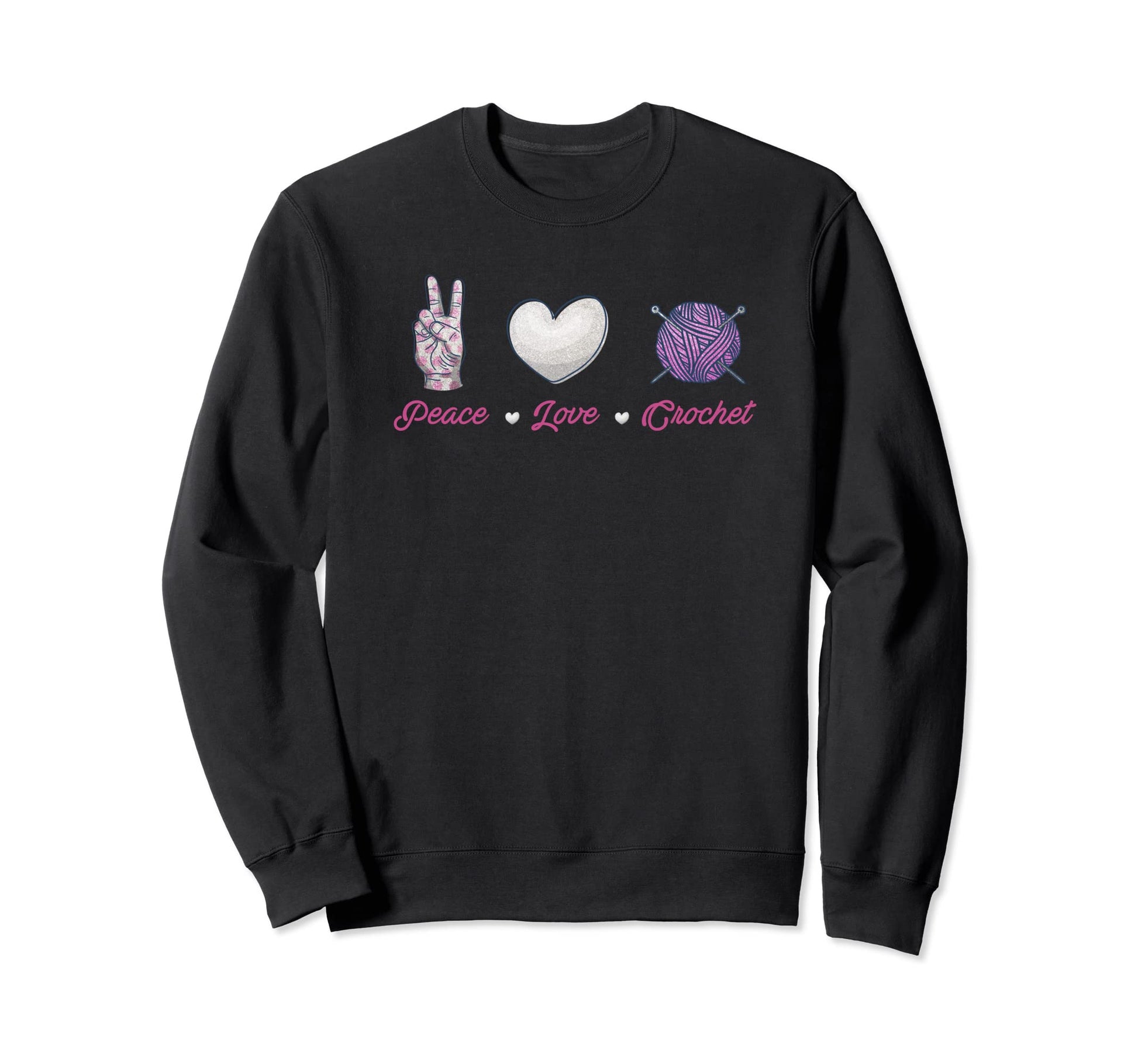 Crochet Lover Crochet Yarn Sweatshirt - Casual Everyday Wear Men Women - T-Shirt, Sweatshirt, Hoodie