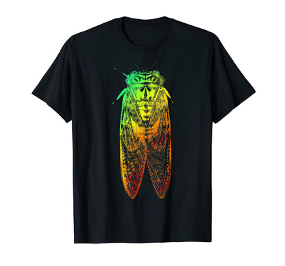 Cicadas Colorful Rainbow T-Shirt - Trendy Graphic Men Women - T-Shirt, Sweatshirt, Hoodie